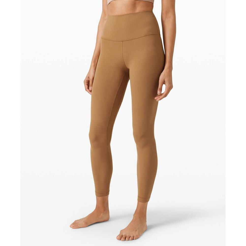Lululemon Align Pant 28” Leggings Size 2 Brown Camel Tan High Rise Yoga Pants